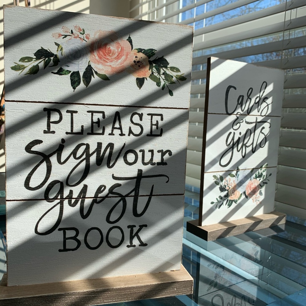 Wedding Signs - Guestbook and Cards & Gifts 🌸